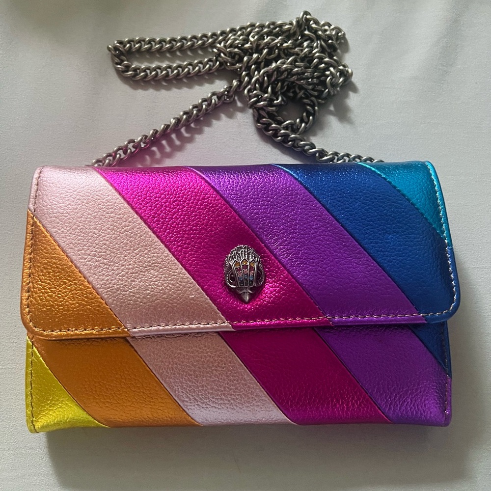 Kensington metallic rainbow crossbody
